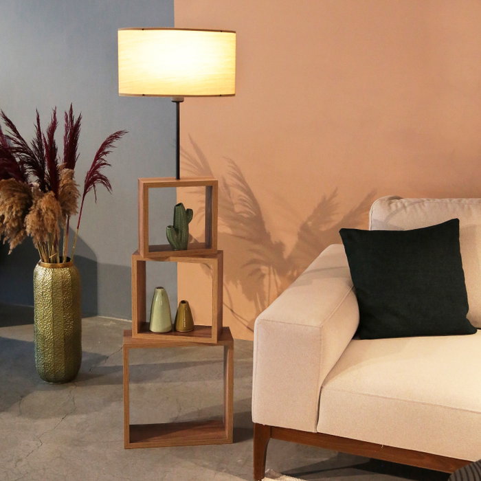 Opviq Lámpara de Pie de Madera Marrón Claro AYD - 2902 Opviq Lámpara de Pie de Madera Marrón Claro AYD - 2902